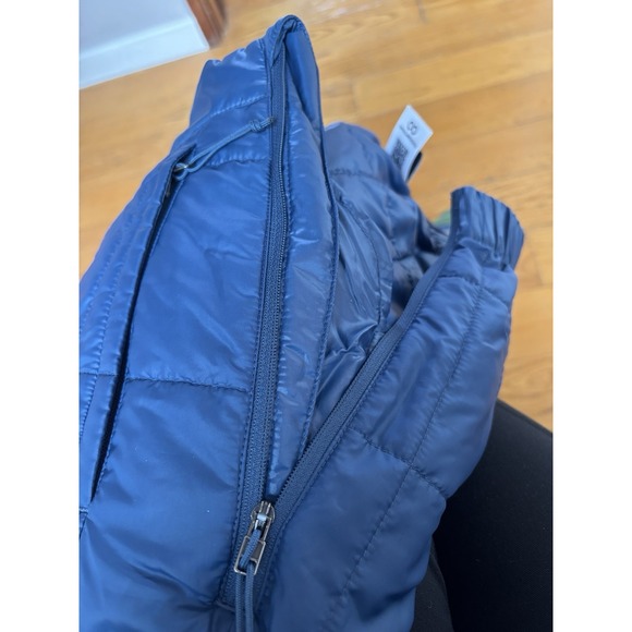 The north face quilted women's large pants side zipper and pockets BLUE (Lohtse) - Picture 7 of 13